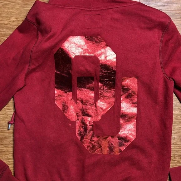 Pink Victoria Secret Oklahoma Sooners Hoodie - Picture 7 of 7